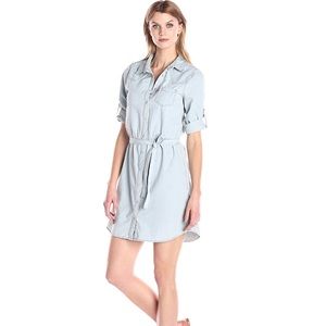 Levi’s Denim Shirt Dress, Bleach Wash.